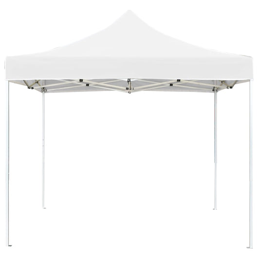 Gazebo Professionale Pieghevole Alluminio 2x2 m Bianco 48929
