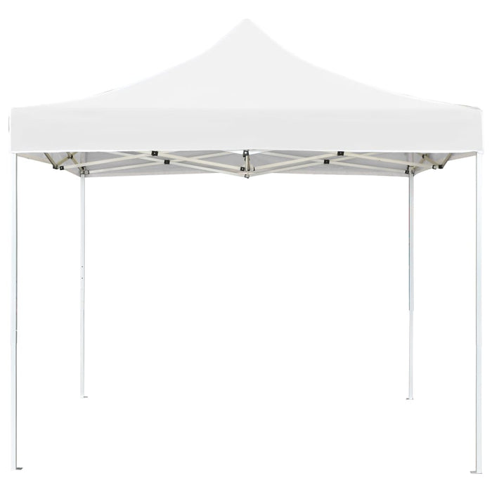 Gazebo Professionale Pieghevole Alluminio 2x2 m Bianco