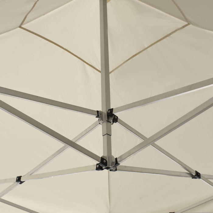 Gazebo Professionale Pieghevole Alluminio con Pareti 2x2m Crema 48930