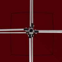 Gazebo Professionale Pieghevole Alluminio con Pareti 2x2m Bordò 48933