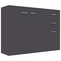 Credenza Grigia 105x30x75 cm in Legno Multistrato 800695
