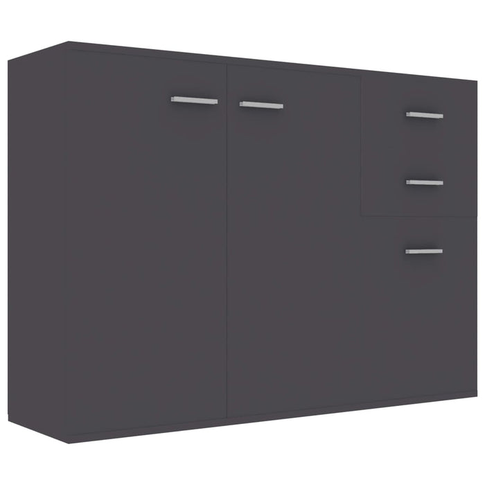 Credenza Grigia 105x30x75 cm in Legno Multistrato 800695