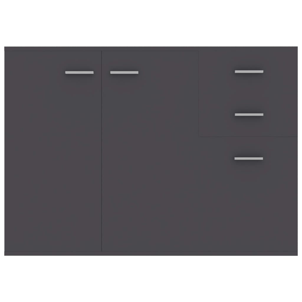 Credenza Grigia 105x30x75 cm in Legno Multistrato 800695