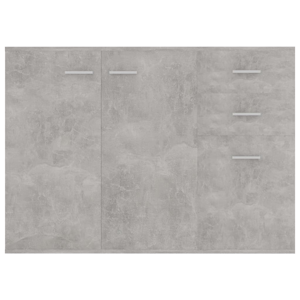 Credenza Grigio Cemento 105x30x75 cm in Legno Multistrato 800697