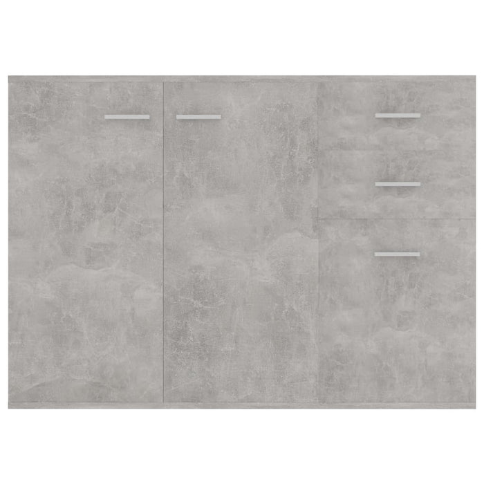 Credenza Grigio Cemento 105x30x75 cm in Legno Multistrato 800697