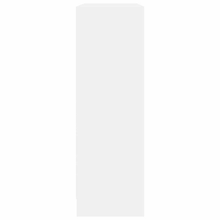 Libreria Bianca 80x24x75 cm in Legno Multistrato