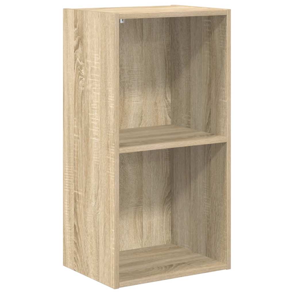 Libreria 5 Ripiani-Scaffale per Libri-Mobile di Stoccaggio Rovere Sonoma 40x30x76,5cm Legno Multistrato