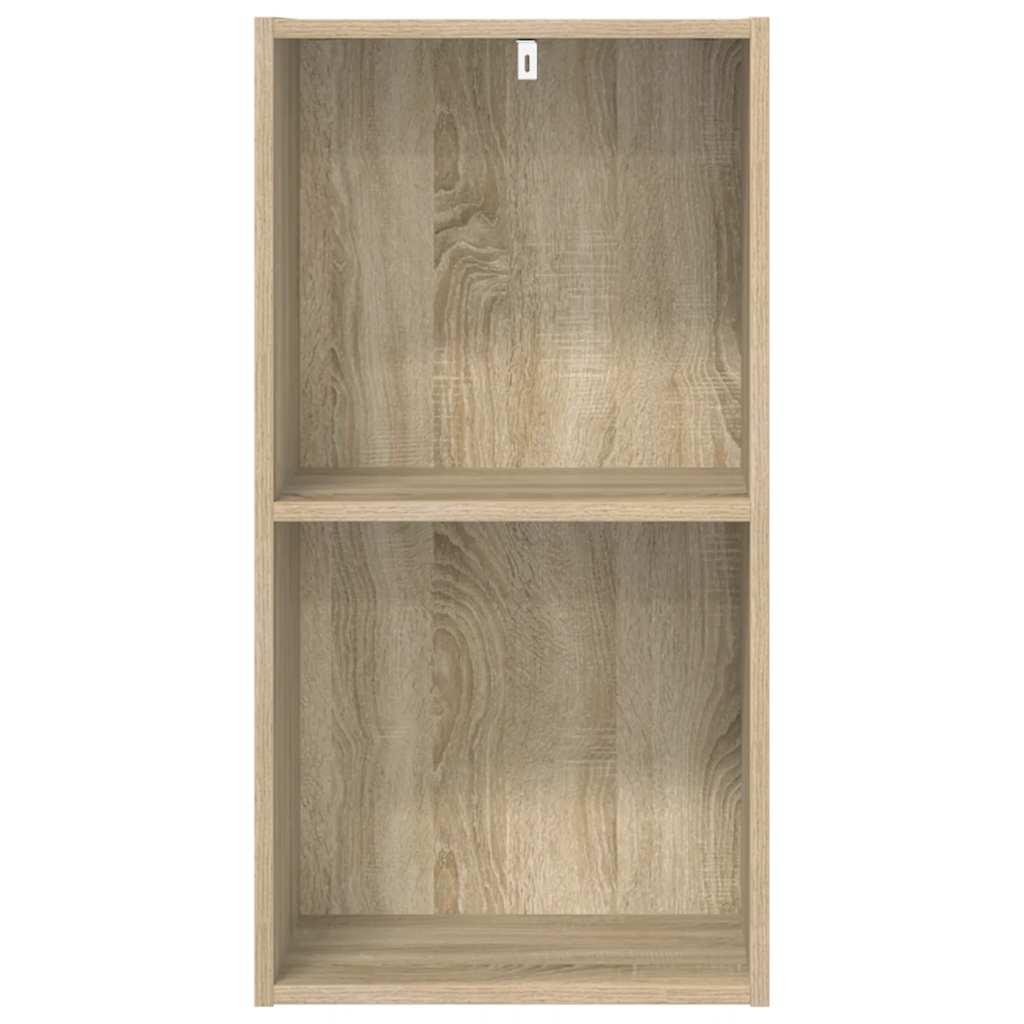Libreria 5 Ripiani-Scaffale per Libri-Mobile di Stoccaggio Rovere Sonoma 40x30x76,5cm Legno Multistrato