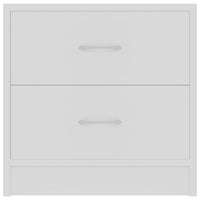 Comodino Bianco 40x30x40 cm Legno Ingegnerizzato cod mxl 43441