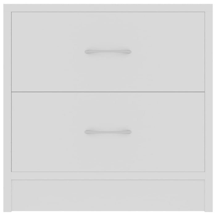 Comodino Bianco 40x30x40 cm Legno Ingegnerizzato cod mxl 43441