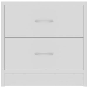 Comodino Bianco 40x30x40 cm Legno Ingegnerizzato 801035