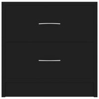 Comodini 2 pz Neri 40x30x40 cm in Truciolato cod mxl 31227