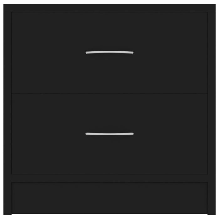 Comodini 2 pz Neri 40x30x40 cm in Truciolato cod mxl 31227