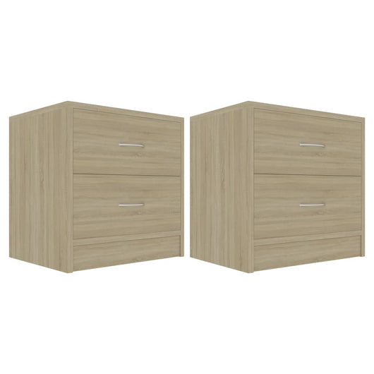 Comodini Rovere Sonoma 2 pz 40x30x40 cm in Legno Multistrato 801042