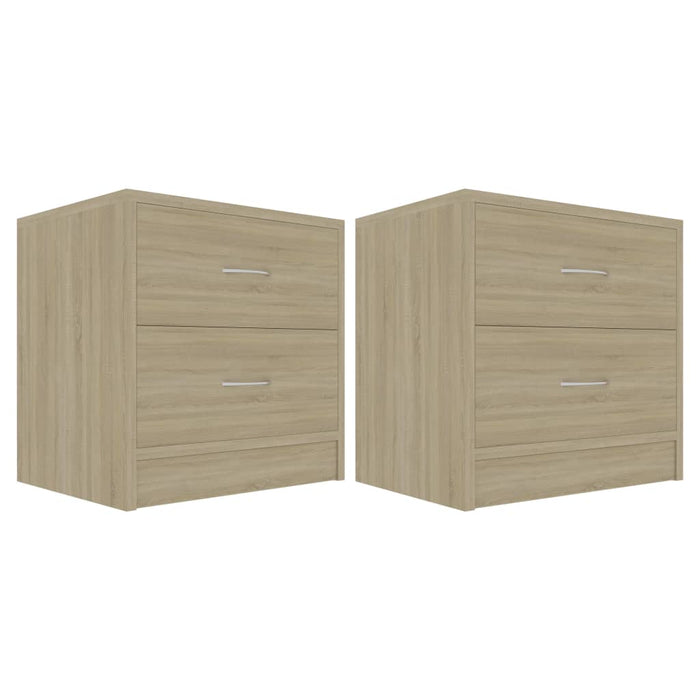 Comodini Rovere Sonoma 2 pz 40x30x40 cm in Legno Multistrato 801042