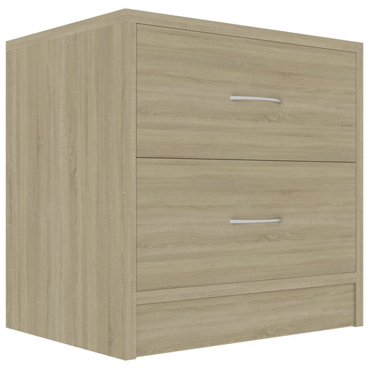 Comodini Rovere Sonoma 2 pz-Set di 2 Tavolino da notte 40x30x40 cm in Legno Multistrato