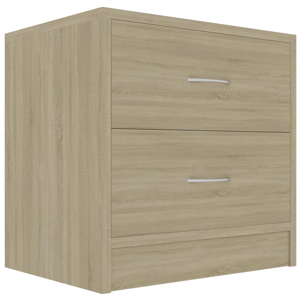 Comodini Rovere Sonoma 2 pz 40x30x40 cm in Legno Multistrato 801042