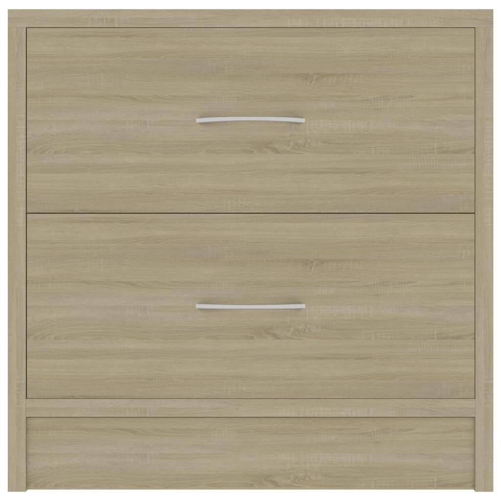 Comodini Rovere Sonoma 2 pz 40x30x40 cm in Legno Multistrato 801042
