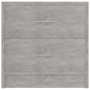 Comodino Grigio Calcestruzzo 40x30x40 cm in Truciolato cod mxl 30157