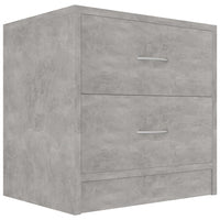 Comodini 2 pz Grigio Calcestruzzo 40x30x40 cm in Truciolato cod mxl 53685