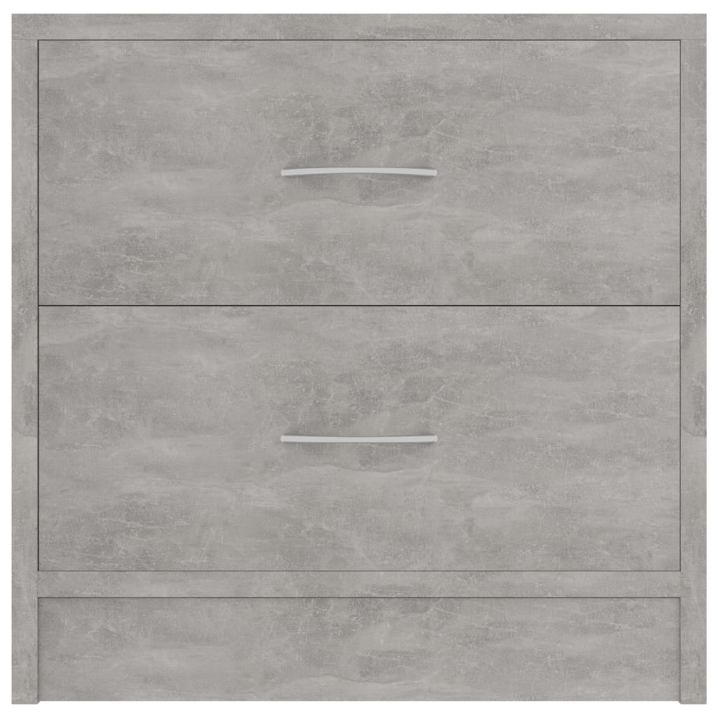 Comodini 2 pz Grigio Calcestruzzo 40x30x40 cm in Truciolato cod mxl 53685
