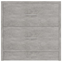 Comodini 2 pz Grigio Calcestruzzo 40x30x40 cm in Truciolato cod mxl 53685