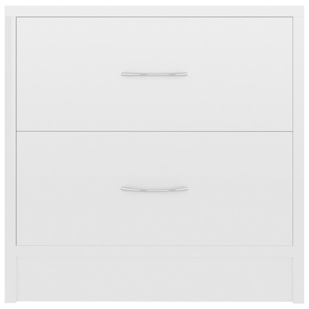 Comodino Bianco Lucido 40x30x40 cm in Truciolato cod mxl 46444