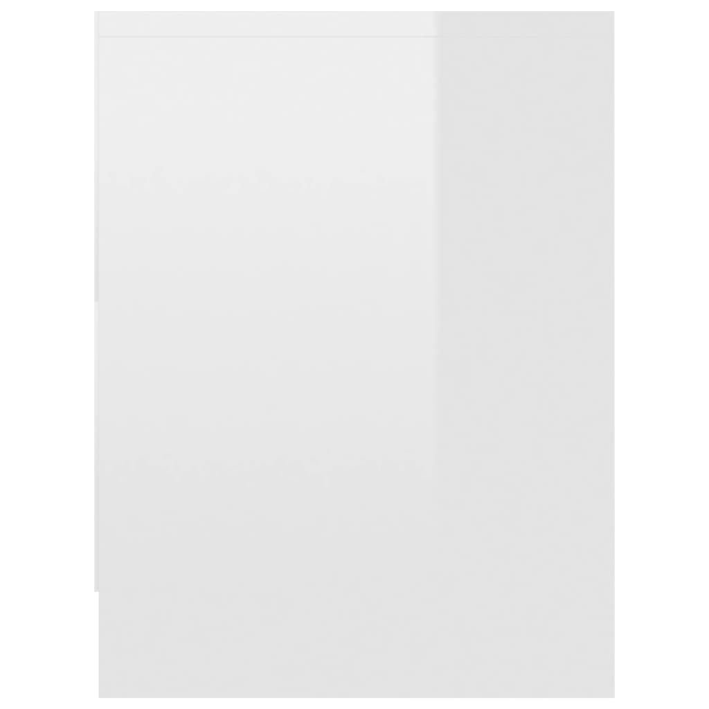 Comodino Bianco Lucido 40x30x40 cm in Truciolato cod mxl 46444