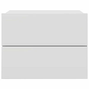 Comodino Bianco 40x30x30 cm in Legno Multistrato 801053