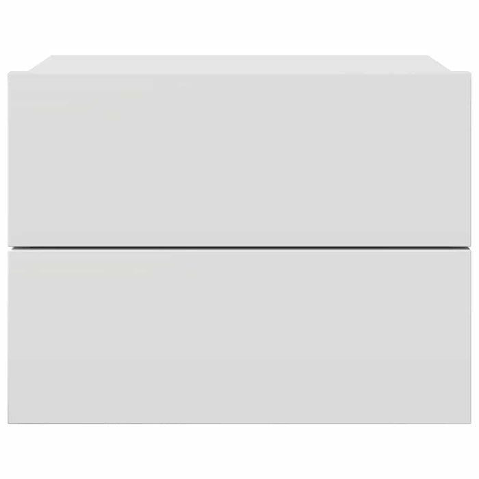 Comodino Bianco 40x30x30 cm in Legno Multistrato 801053