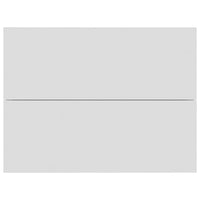 Comodini 2 pz Bianchi 40x30x30 cm in Legno Multistrato 801054