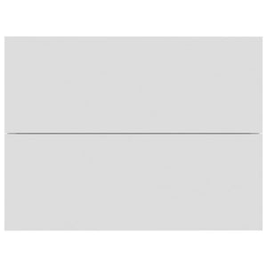 Comodini 2 pz Bianchi 40x30x30 cm in Legno Multistrato 801054