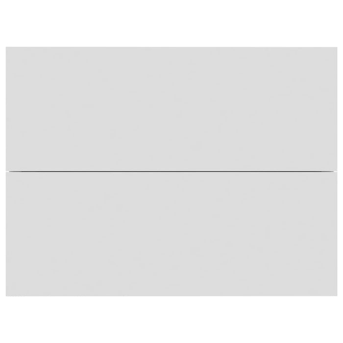 Comodini 2 pz Bianchi 40x30x30 cm in Legno Multistrato 801054