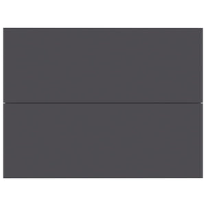 Comodini Grigi 2 pz 40x30x30 cm in Truciolato cod mxl 31076