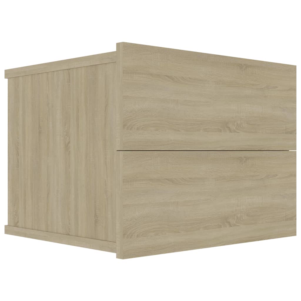 Comodini Rovere Sonoma 2 pz 40x30x30 cm in Truciolato cod mxl 31042