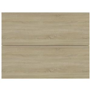 Comodini Rovere Sonoma 2 pz 40x30x30 cm in Truciolato cod mxl 31042