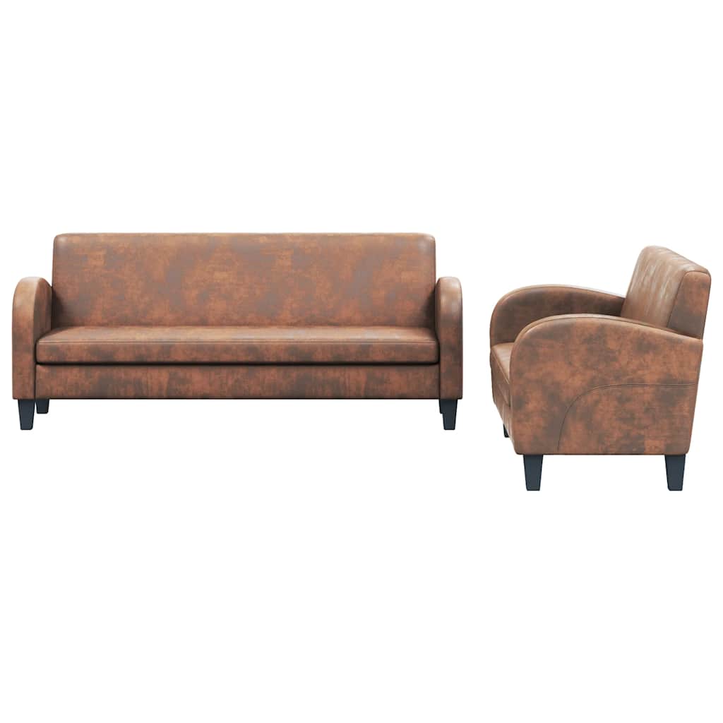 Comodini Grigio Cemento 2 pz 40x30x30 cm in Truciolato cod mxl 50478