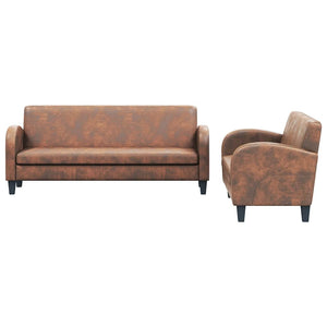 Comodini Grigio Cemento 2 pz 40x30x30 cm in Truciolato cod mxl 50478