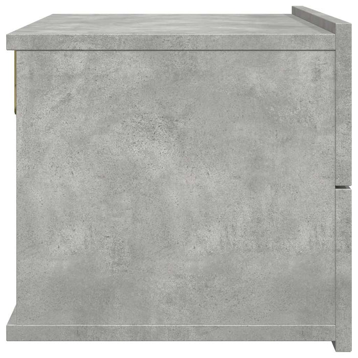 Comodini Grigio Cemento 2 pz 40x30x30 cm in Truciolato cod mxl 50478
