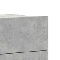 Comodini 2 pz Grigio Cemento 40x30x30 cm in Legno Multistrato 801062