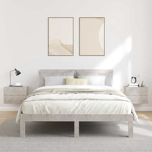 Comodini 2 pz Grigio Cemento 40x30x30 cm in Legno Multistrato 801062