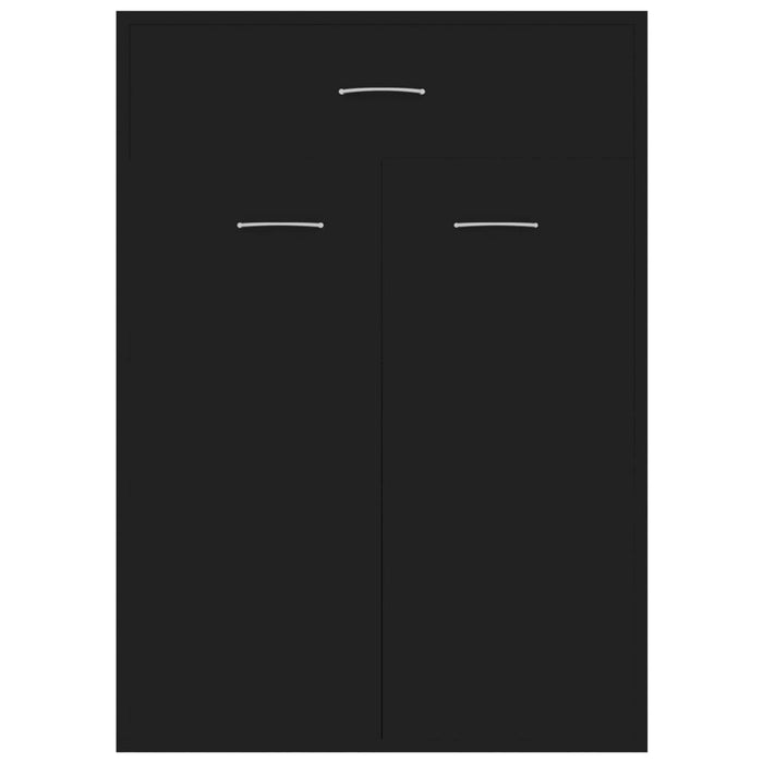 Scarpiera Nera 60x35x84 cm in Truciolato cod mxl 53119