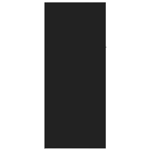 Scarpiera Nera 60x35x84 cm in Legno Multistrato 801072