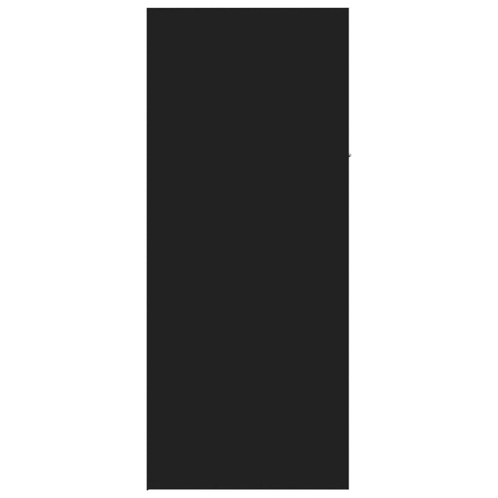 Scarpiera Nera 60x35x84 cm in Legno Multistrato 801072