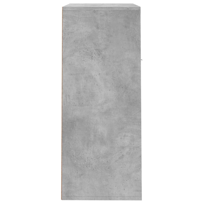 Scarpiera Grigio Cemento 60x35x84 cm in Legno Multistrato 801075
