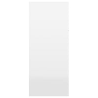 Scarpiera Bianco Lucido 60x35x84 cm in Legno Multistrato 801077