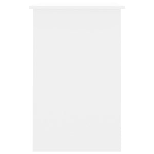 Scrivania tavolo postazione di lavoro mobile per computer studio IT 100 x 50 x 76 cm derivati ​​del legno bianco 02_0023500