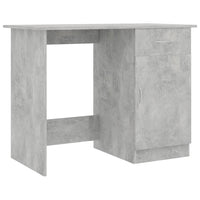 Scrivania Grigio Cemento 100x50x76 cm in Legno Multistrato 801084