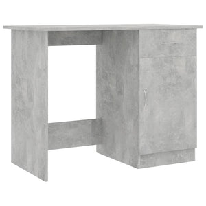 Scrivania Grigio Cemento 100x50x76 cm in Legno Multistrato 801084