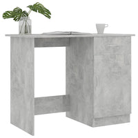 Scrivania Grigio Cemento 100x50x76 cm in Legno Multistrato 801084